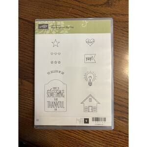 Stampin Up Stamp Set You Brighten My Day House Love Lightbulb Thankful